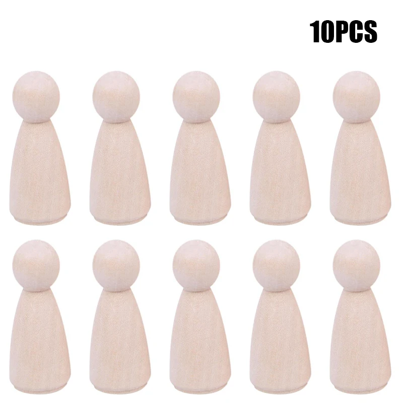 3 семьи из 10 деревянных колышки для кукол деревянные фигурки мини люди DIY ремесло