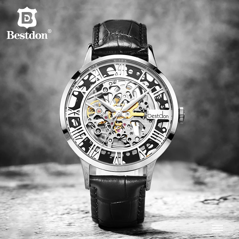 Bestdon Мужские автоматические механические часы для мужчин водонепроницаемые
