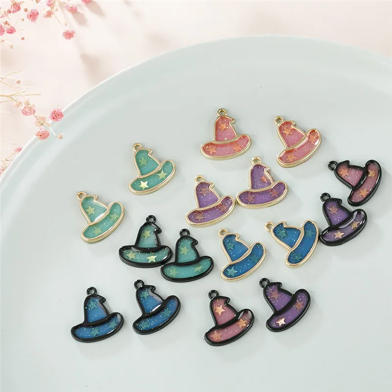 Новинка 10 шт./лот смешанные цвета милая волшебная шапка шармы для девушек женщин