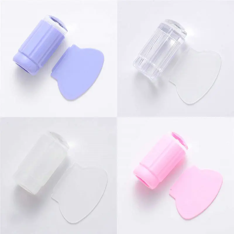 

Tool Kit Set Scraper Nail Art Stamping Transfer Clear Manicure Plate Stamper