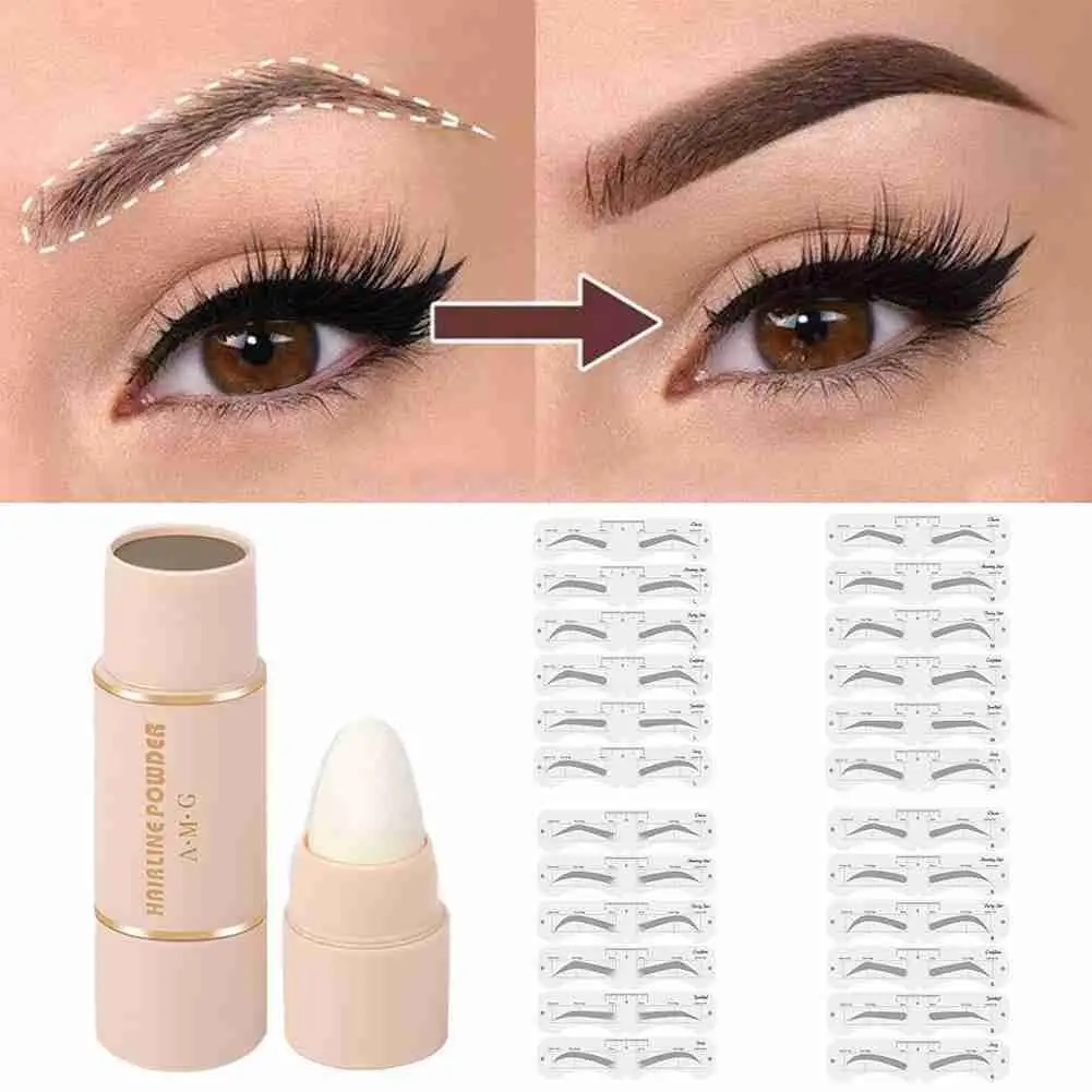 

Eyebrow Stamp 6 Kind Eyebrow Stencil Shaping Makeup Kit Waterproof Brow Powder Vegan Eye Eyebrow Definer Brow Powder