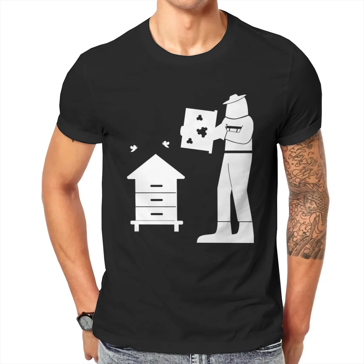 

Beekeeper Honeycomb Honeybee Save The Bees Gift T shirt Men T shirt summer T-shirt