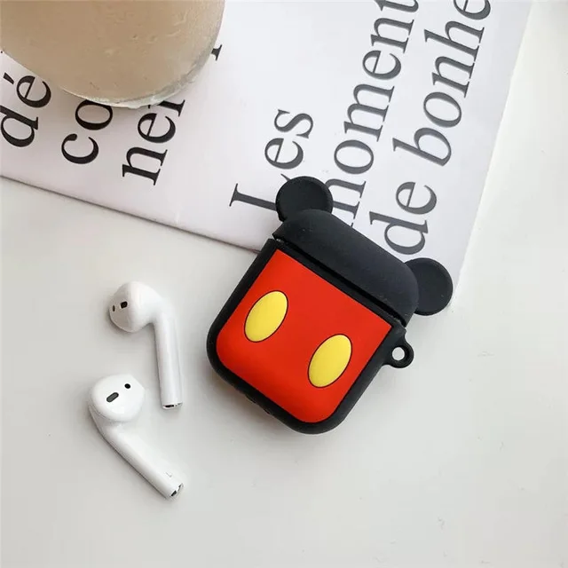 Дисней мультфильм портмоне защитный чехол для airpods Bluetooth беспроводная гарнитура набор творческая личность женские модели drop lanyar - Цвет: 8
