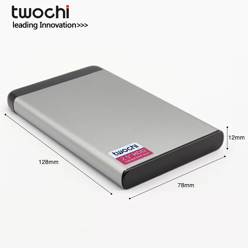 TWOCHI Металл Портативный HDD жесткий диск внешний 2 ТБ хранения внешнего жесткого
