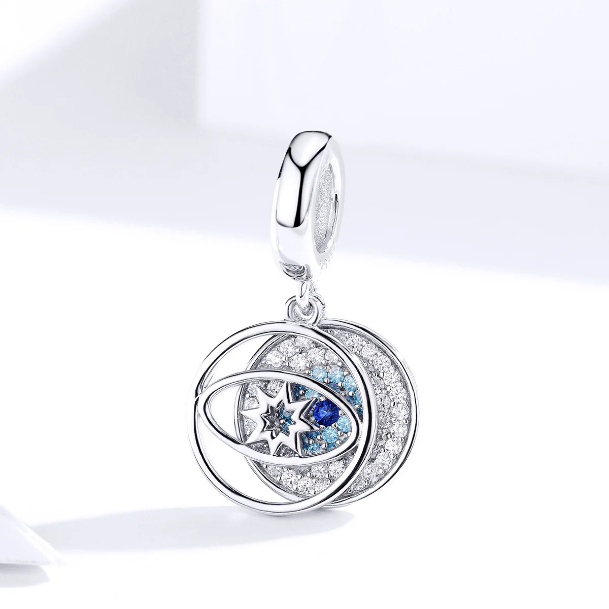 

925 Sterling Silver Pendant Women Luck Blue Evil Eye Charm CZ Pendant Fit Long Chain Necklaces Turkish Mens Jewelry Choker
