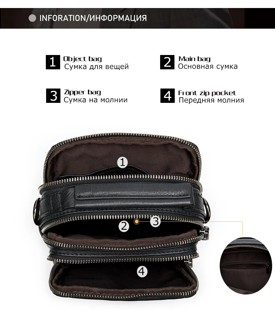 WESTAL men's bags genuine leather shoulder bag for crossbody messenger male small handbags casual 6009 |