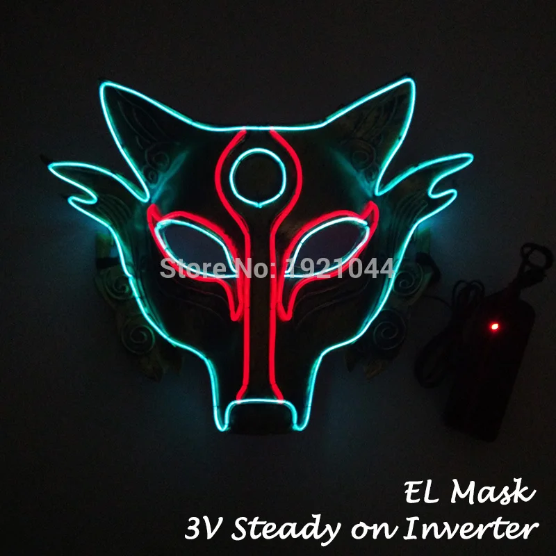 Style 26 Горячая Распродажа, модная светящаяся маска EL Wire, светодиодный Вечерние Маски, костюмы на Хэллоуин, маска для Хэллоуина, страшная тема, вечерние украшения - Цвет: Style 26