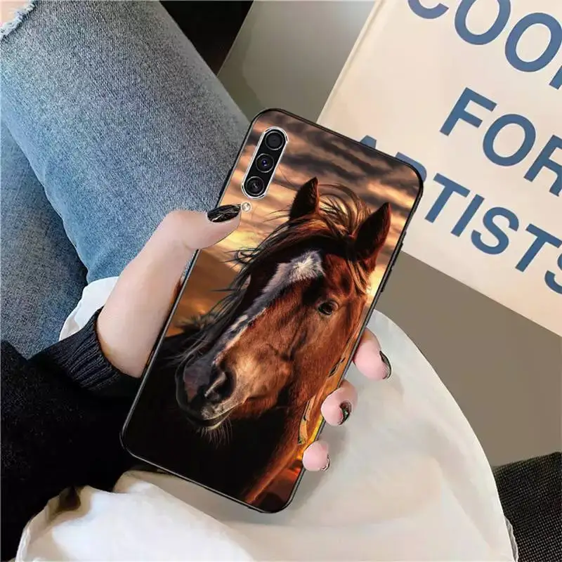 

Running horses aimal shell Phone Case For Samsung galaxy S 9 10 20 A 10 21 30 31 40 50 51 71 s note 20 j 4 2018 plus