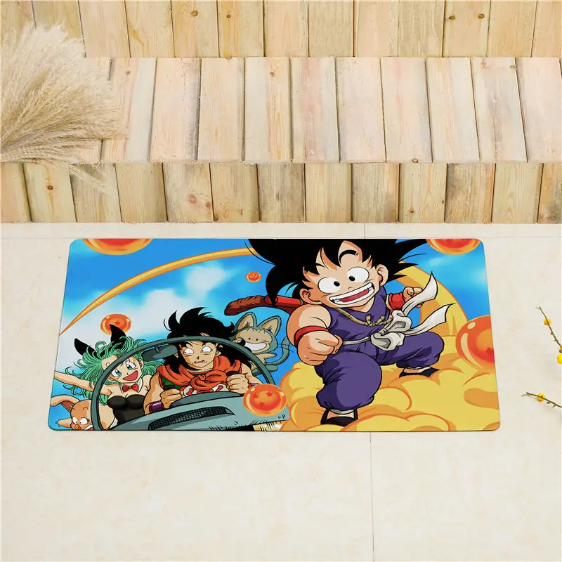 19 Dragon Ball Z входная дверь коврик кухонный коврик для напольные коврики нескользящий коврик для дома ПВХ мягкая кожа салон ковры водонепроницаемый ковер - Цвет: 19