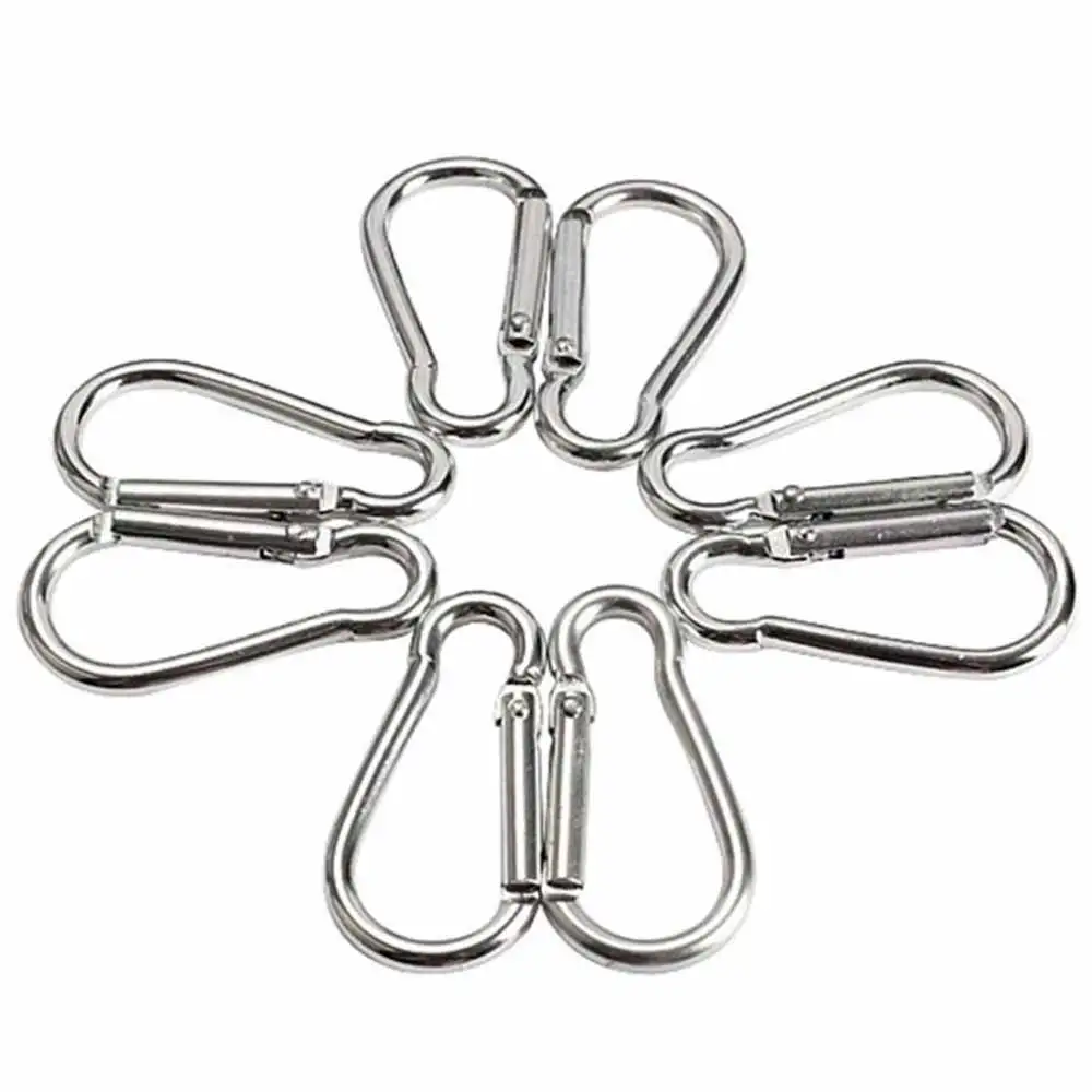 

20pcs Mini Aluminum Spring Carabiner Snap Hook Keychain EDC Survival Outdoor Camping Tools