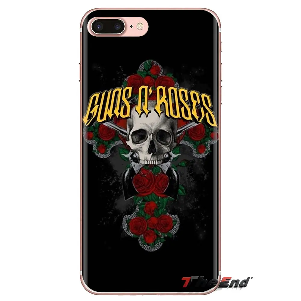 Силиконовые чехлы для телефона guns n roses музыкальная полоса ретро Xiao mi 6 A1 Max x 2 5X 6X Red
