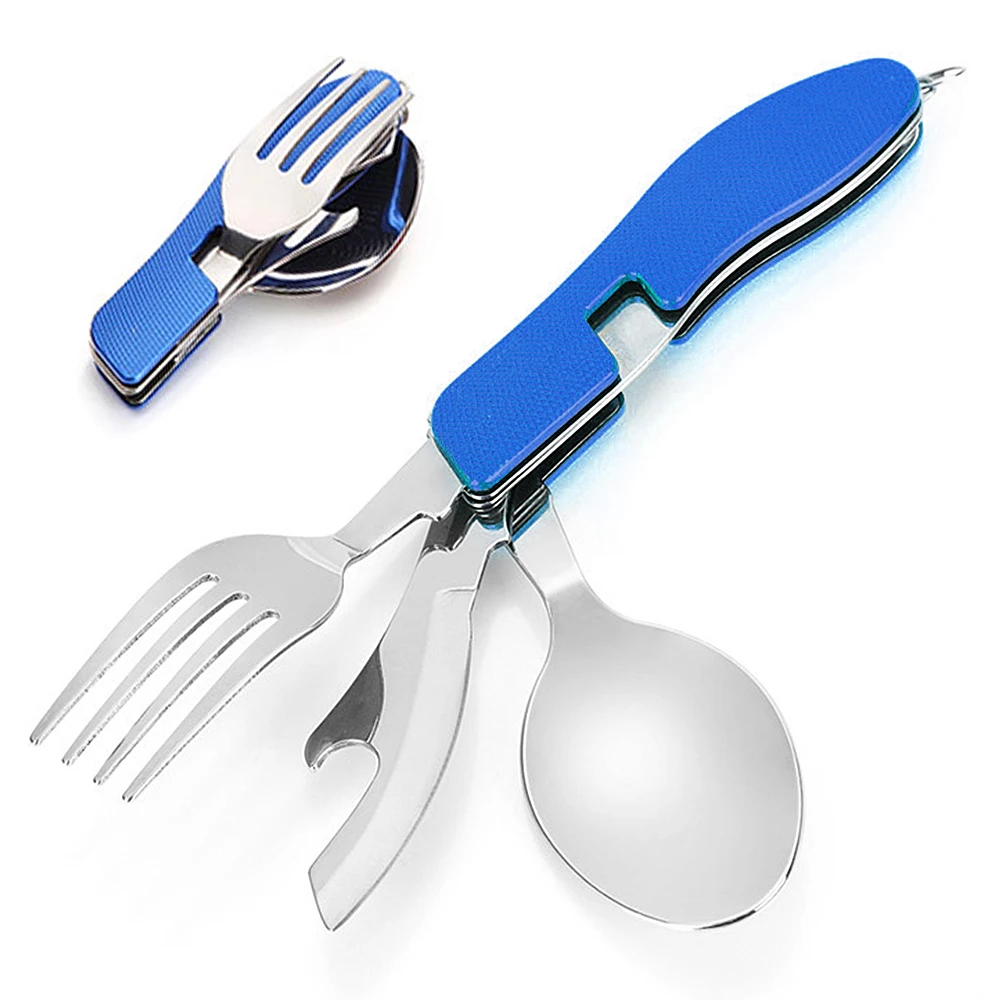 4 в 1 набор столовых приборов из нержавеющей стали|Столовые приборы для пикника| |