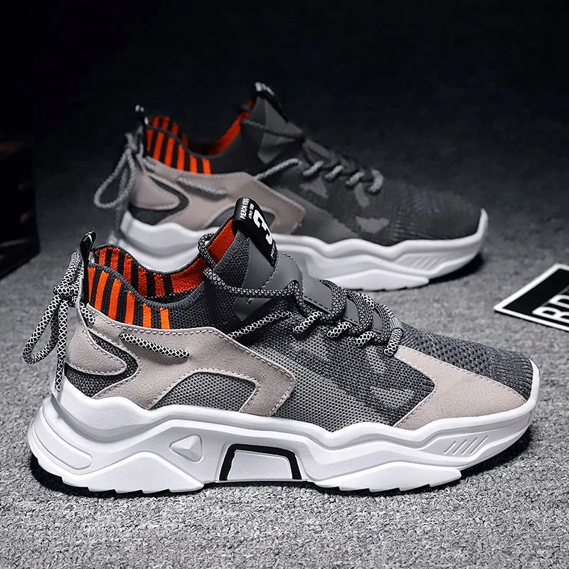 2020 new men's casual shoes blade sneakers shockproof breathable sports heightening Tenis Masculin | Обувь