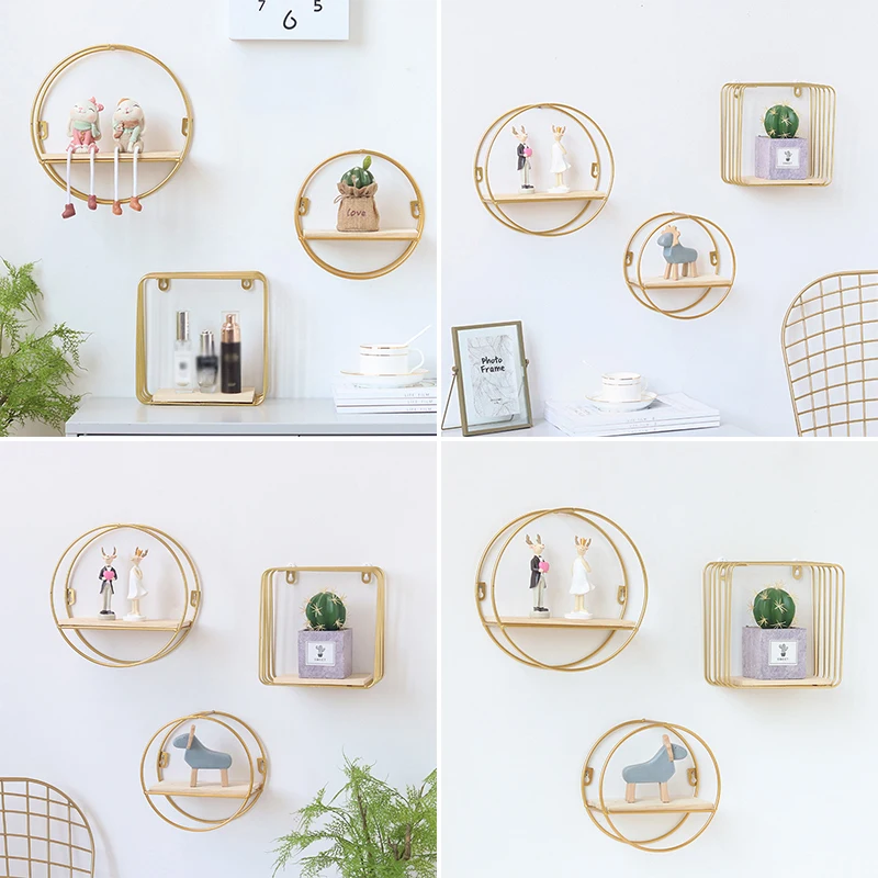 

Wall Mount Shelves Shelf Floating Cloud Decor Home Storage Display Iron Rack New