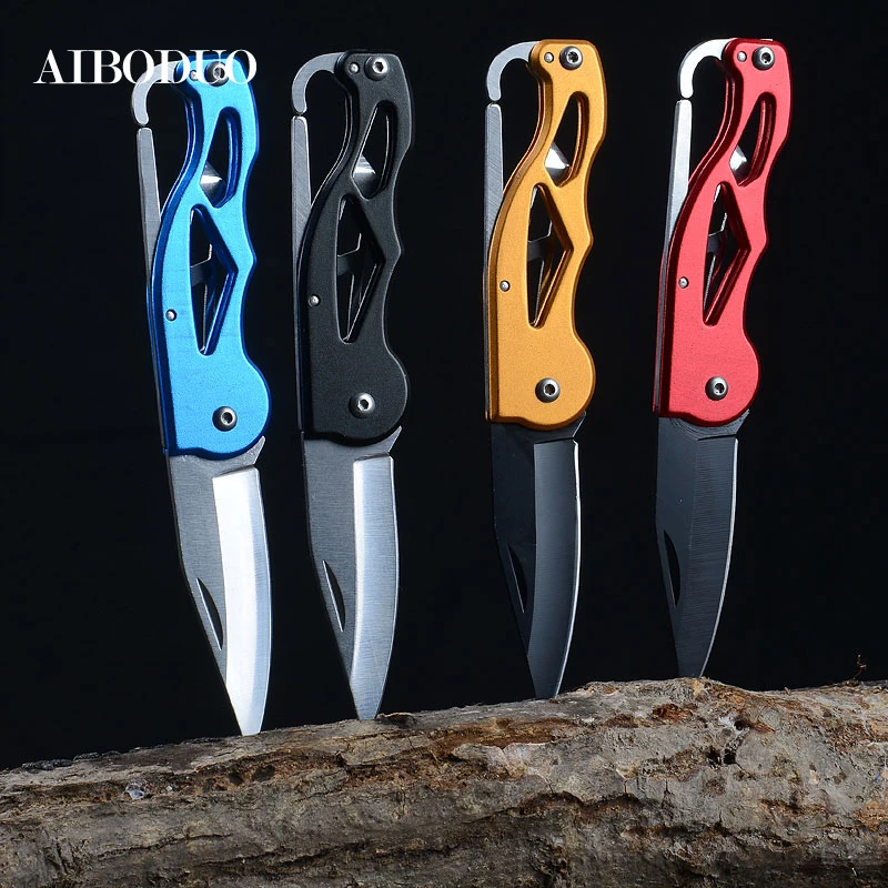 Острый складной нож для очистки фруктов карабин кемпинга открытый многофункциональный инструмент