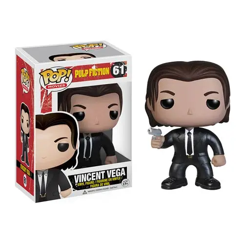 with retail box Funko Pop Movie Pulp fiction Jules Vincent Vega коллекция фигурок виниловая кукла модель игрушки - Цвет: with retail box