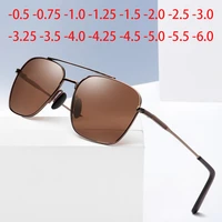 square myopia sunglasses vintage eyeglasses uv driving eye glasses fashion men prescription diopter eyewear 0 0 5 0 75 to 6 0