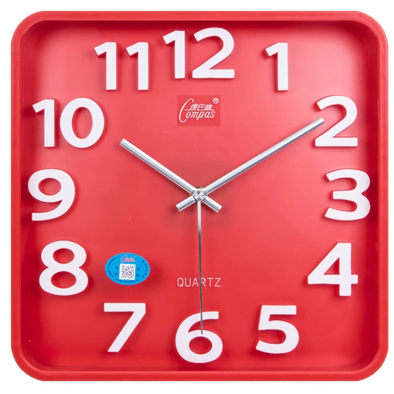 Большие настенные часы с современным дизайном бесшумные стоячие квадратные