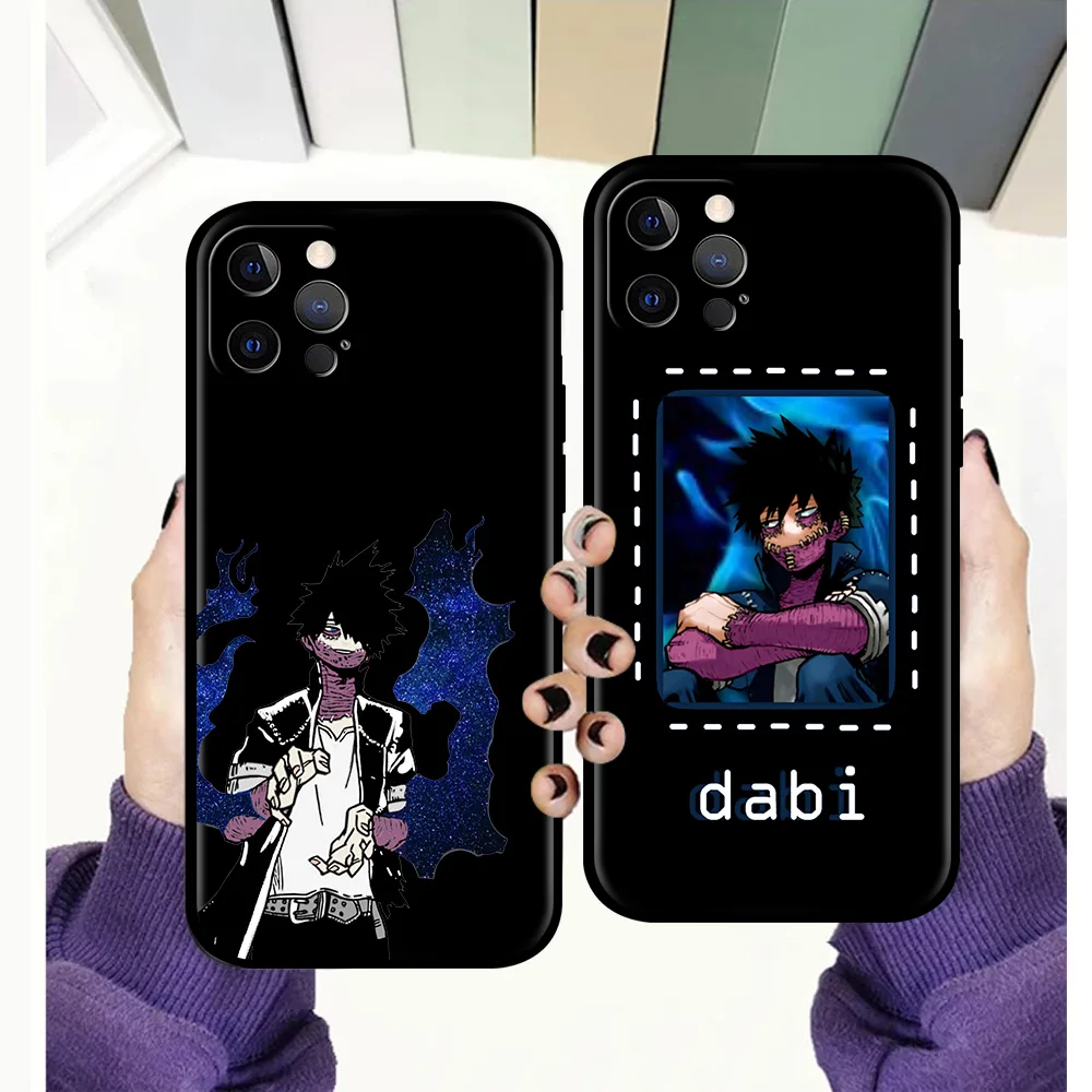 

My Hero Academia Anime Phone Case For iPhone 11 12 13 Pro Max 7 8 Plus SE 2020 X XR XS Luxury Shell Dabi Boku Silicone Cover