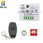 Универсальный Радиочастотный мини-релейный приемник, 433 МГц, 220 В переменного тока, 10 А