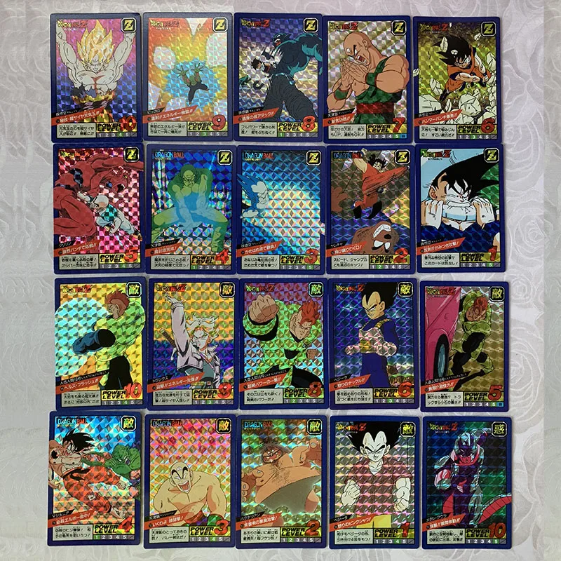

BANDAI Dragon Ball Homemade Dragon Ball Fight 4 Full Set of 42 Classic Lattice Flash Cards Rare Collection Cards
