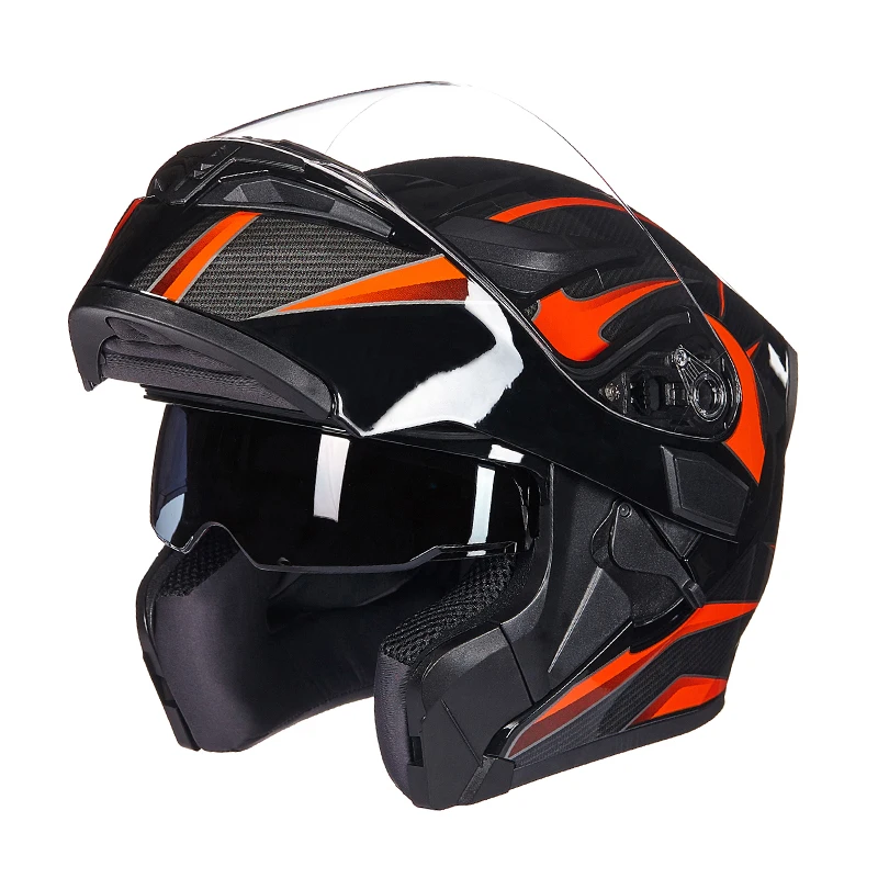 

High grade motorcycle helmet GXT 902, movable helmet, combined motorcycle helmet, bicycle helmet, black monitor, double safety