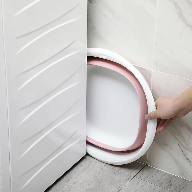 

Wash Basin Folding Bucket Foldable Portable Basins Collapsible Car Washing Tool Vegetable Household Cleaning Travel Hanging