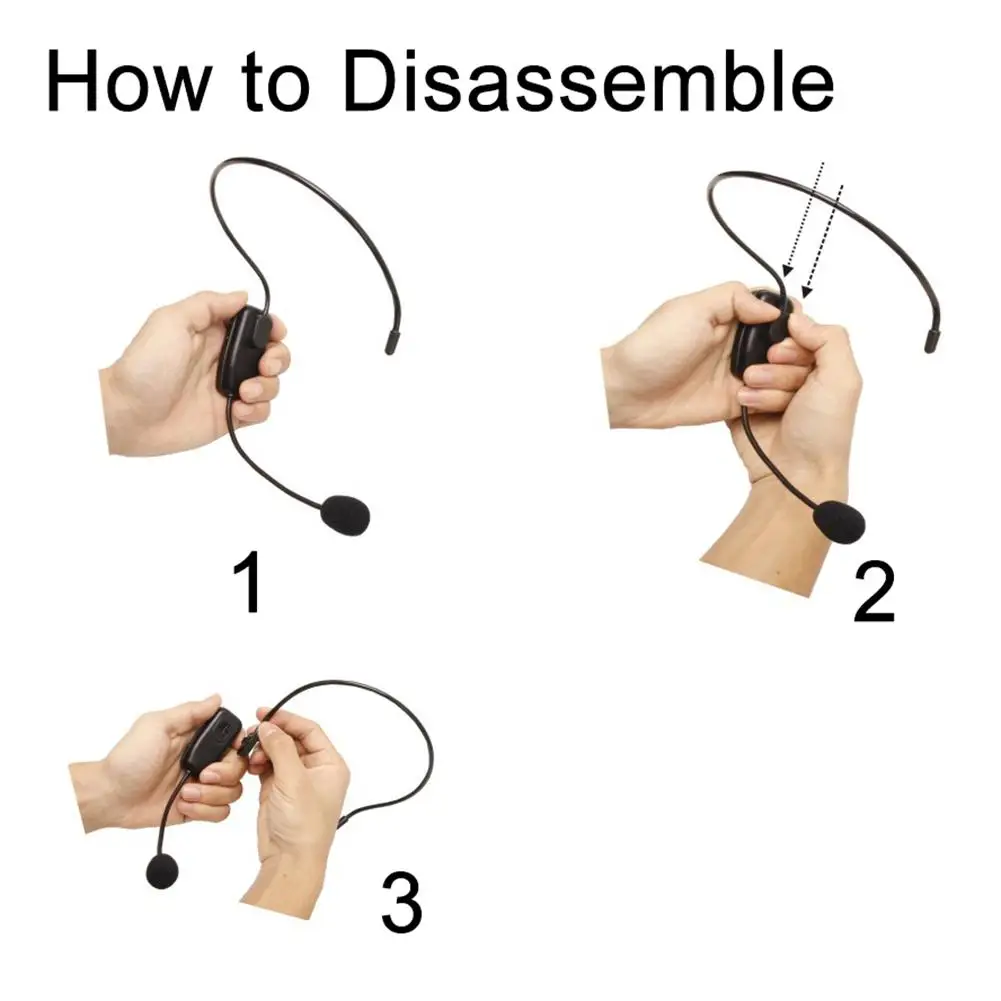 Беспроводной микрофон 2 4G Речевая гарнитура радио для громкоговорителя