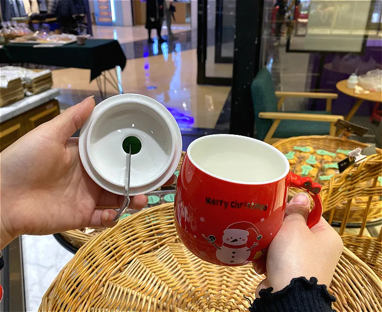 Креативный Рождественский дизайн керамическая кружка питьевой инструмент чашка