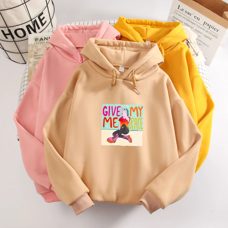 Cartoon Women Graphic Sweatshirt Oversized Harajuku Goth Aesthetic Hoodie Hip Hop Autumn Winter Long Sleeve Sweetshirt for Girls