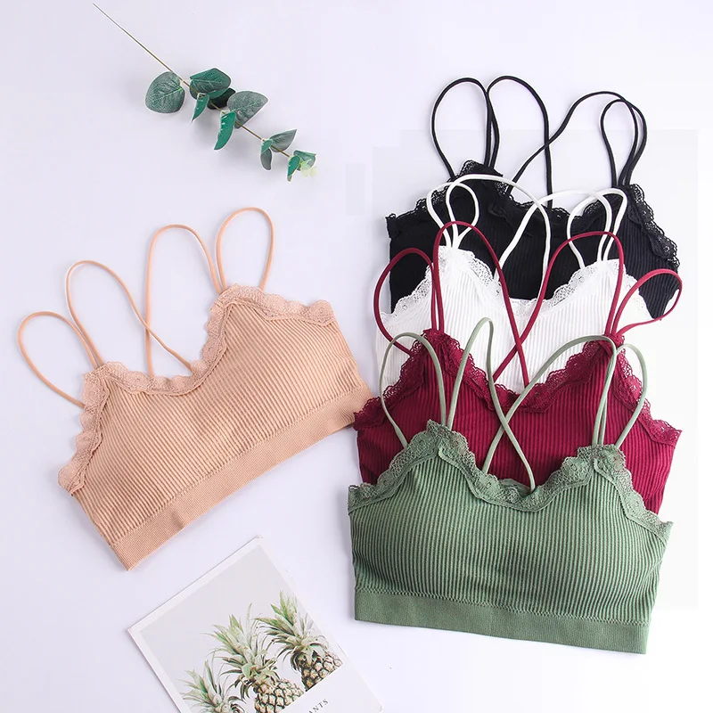 

Новинка, женское модное хлопковое нижнее белье, бюстгальтеры без косточек, кружевные цветочные Бюстгальтеры для женщин, бюстгальтер пуш-ап,...