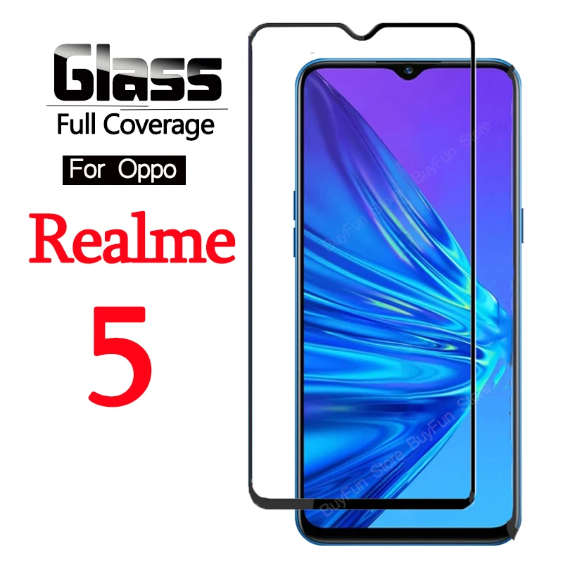 Закаленное стекло 2 в 1 для realme 5 Защита экрана oppo 6 6i 7 pro realme5 защитная стеклянная