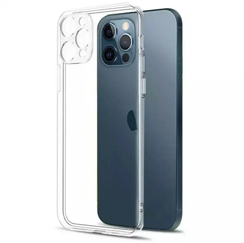 

Clear Phone Case For iPhone 12 Pro Max Silicone Soft Shockproof Back Cover