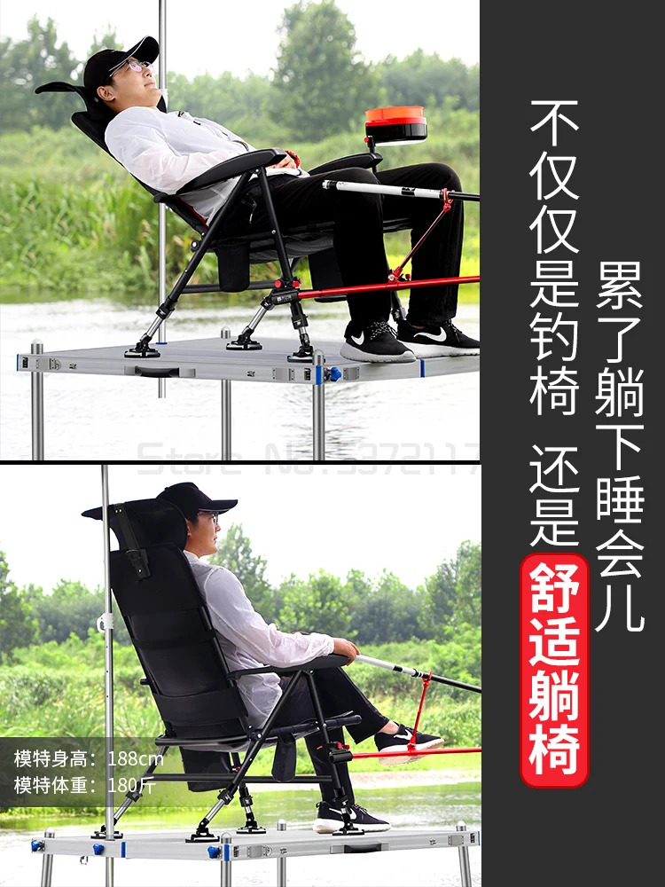 安い 多機能フィッシングチェアライト,ポータブル,折りたたみ式,ワイルド,釣り竿,大胆で厚みのある