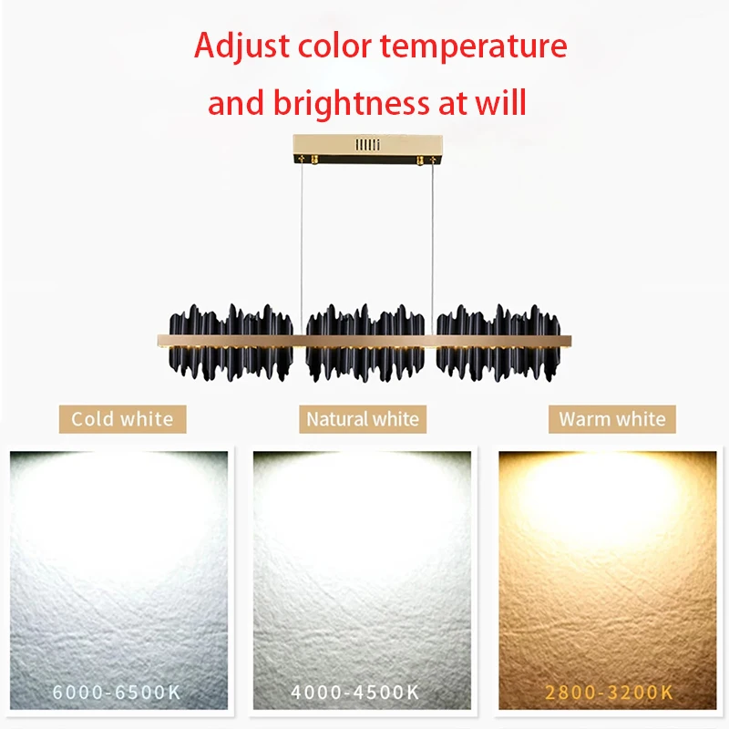 Pаспродажа Современная прямоугольная люстра для гостиной с дистанционным управлением, дизайнерский светодиодный потолочный светильник для кухонног...