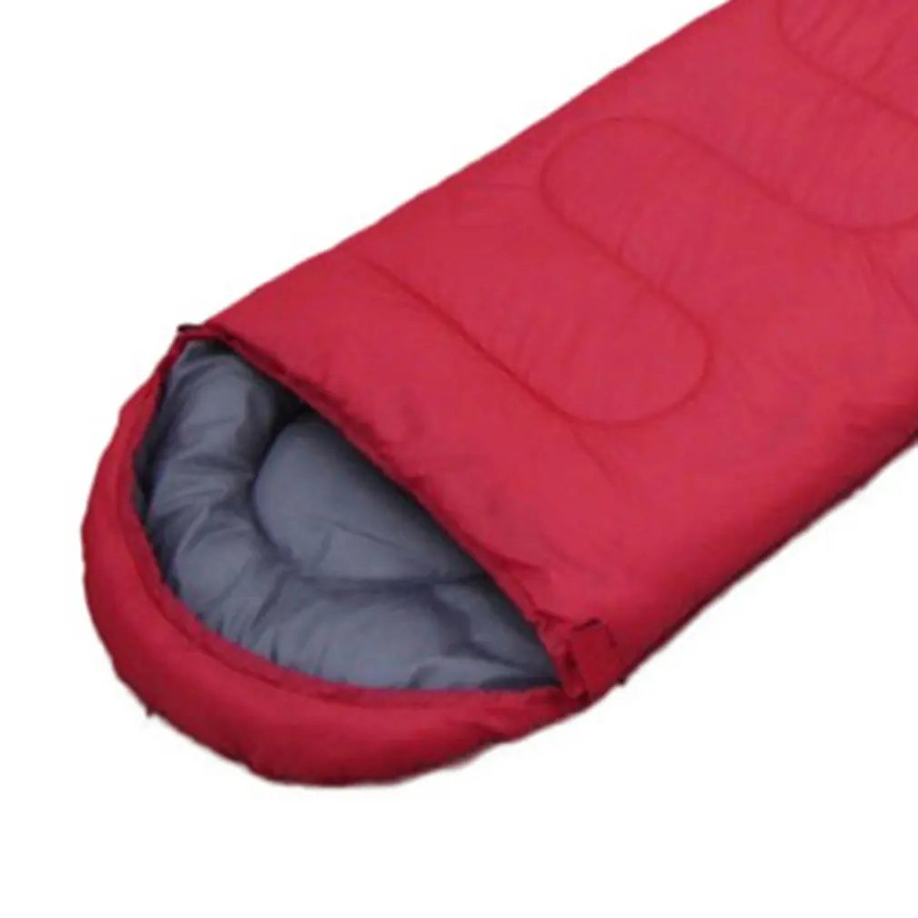 Envelope Outdoor Camping Adult Sleeping Bag Portable Ultra Light Waterproof Travel Hiking With Cap Dropshipping | Спорт и