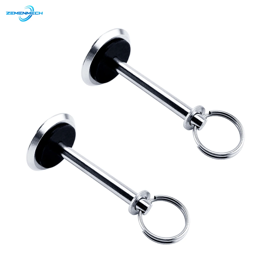 

2X Marine Hardware 6mm Stainless Steel Hatch Cover Pull Handle Quick Pin Button Boat Yacht Storage Retainer Farm Trailers Wagons