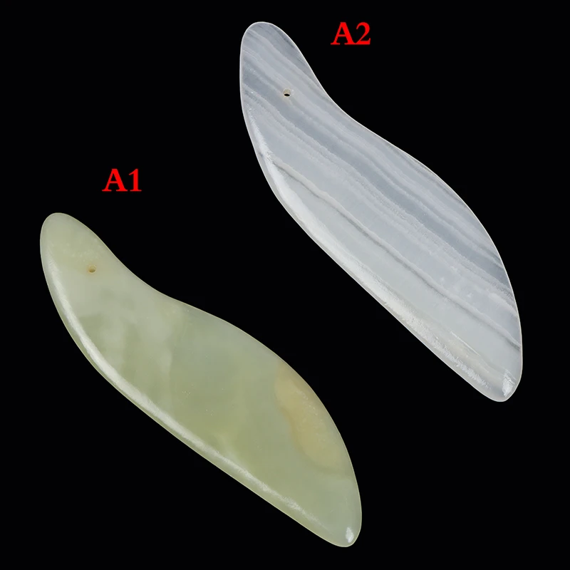 

1PC Natural Jade Stone Scraping Massage For Face Skin Lifting Massager Board Acupoint Eye SPA Massage Tool