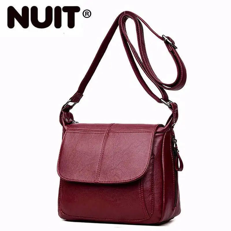 Female Messenger Bag Sac A Main Crossbody Bags For Women Leather Shoulder Vintage Handbags High Quality Ladies New | Багаж и сумки