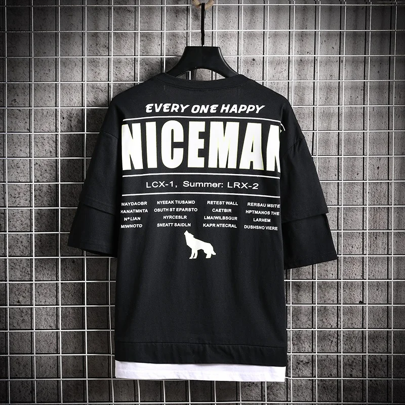 SingleRoad Мужская футболка для мужчин 2020 лето фиолетовый панк большой хип хоп Топ