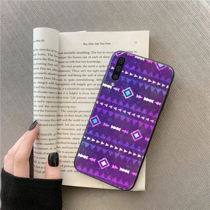 

Shiny colorful fabric printing Phone Case For Samsung galaxy S 9 10 20 A 10 21 30 31 40 50 51 71 s note 20 j 4 2018 plus