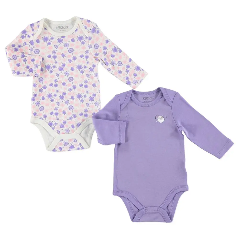 Ebebek HelloBaby/Детский комплект из 2 предметов боди с длинными рукавами Детский
