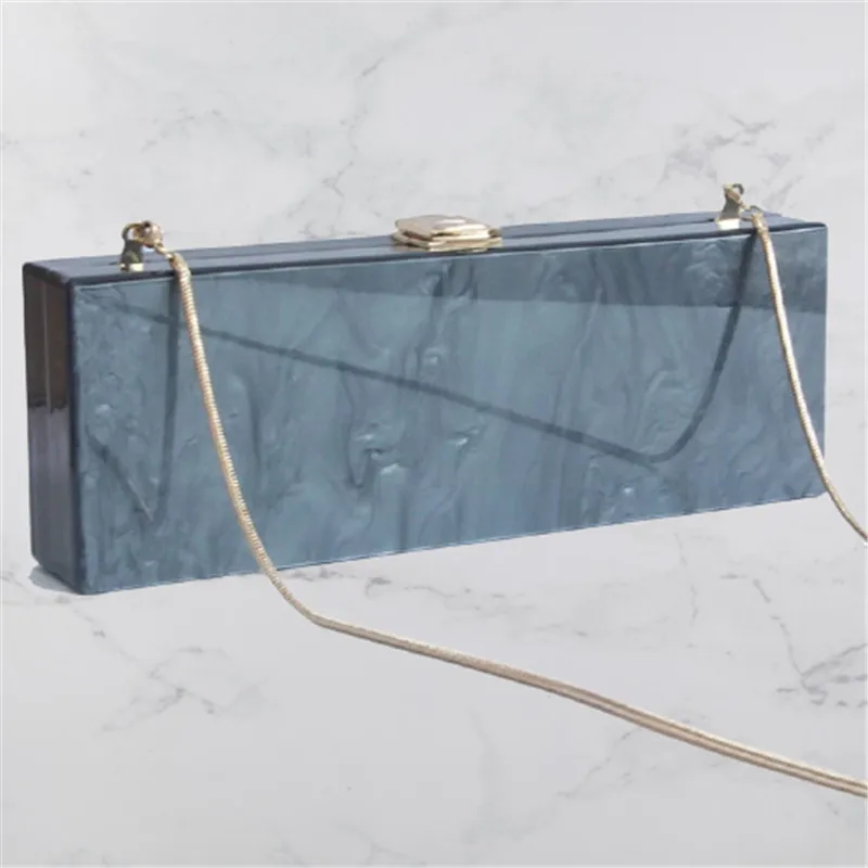 Жемчужные черные длинные женские модные акриловые сумки через плечо с маленьким