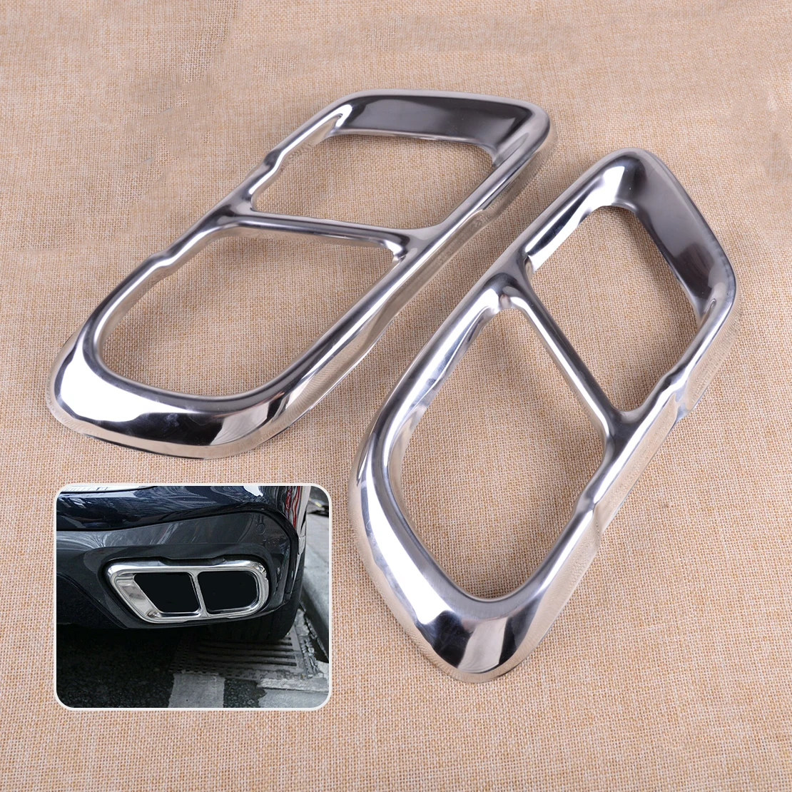 CITALL 2 шт. нержавеющая сталь Задний левый и правый глушитель выхлопной трубы