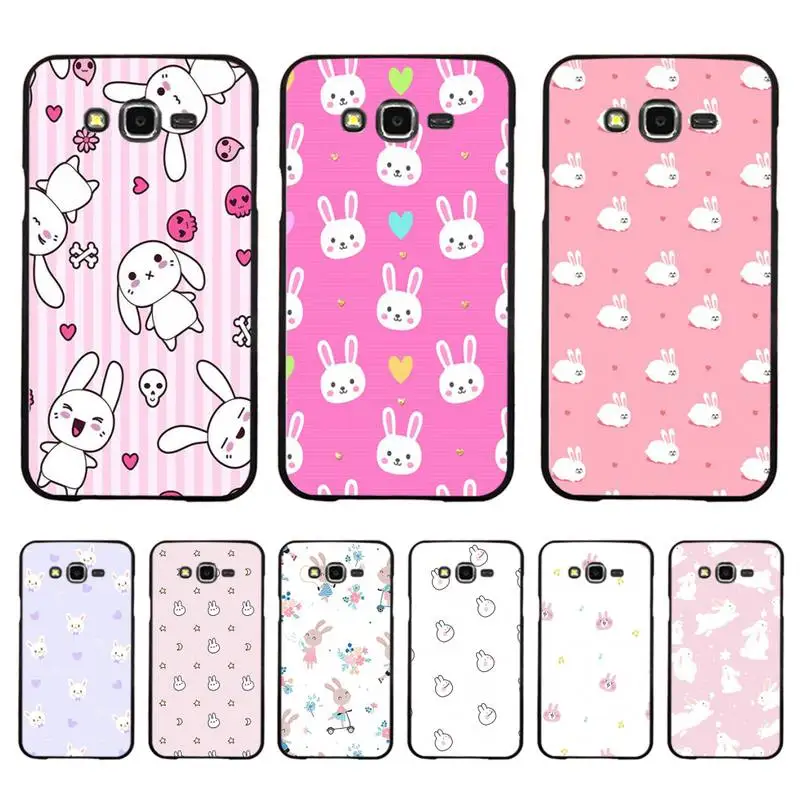 

Cute bunny Phone Case For Samsung Galaxy J 4plus J6 J5 J72016 J7prime cover for J7Core J6plus Back Coque