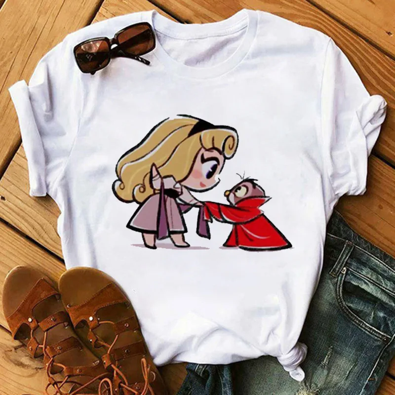 

New hot buy kawaii cute Japanese princess ms ms printed cartoon printed t-shirts with short sleeves printed harajuku leisure T