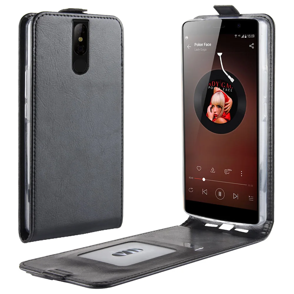 Для Leagoo power 5 силиконовый флип-кейс из искусственной кожи кошелек вверх и вниз хит