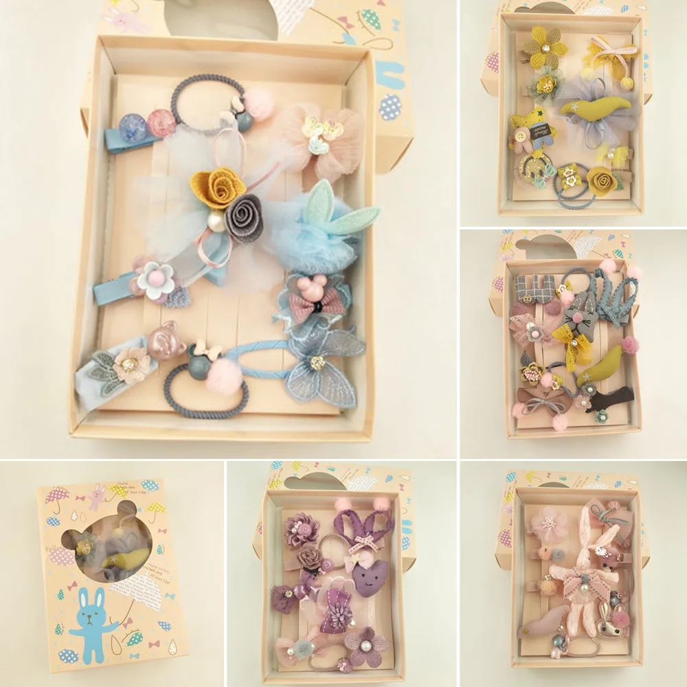 Корейский детский комплект ювелирных изделий для девочек с мультяшным рисунком