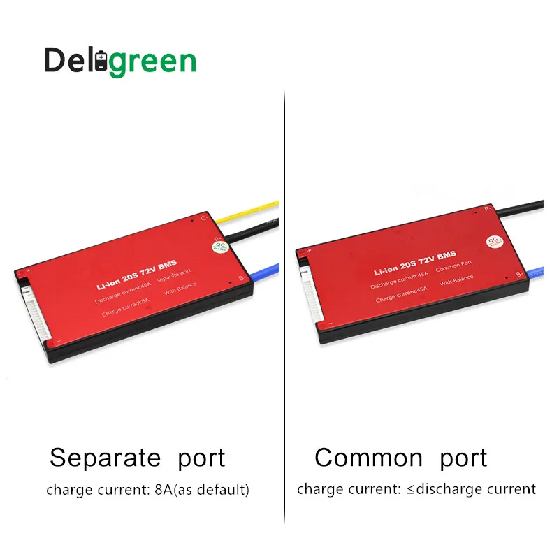 Аккумулятор Deligreen 24S 25A 35A 45a 60A 48 в PCM/PCB/BMS для 3 2 LiFePO4 с функцией балансировки и