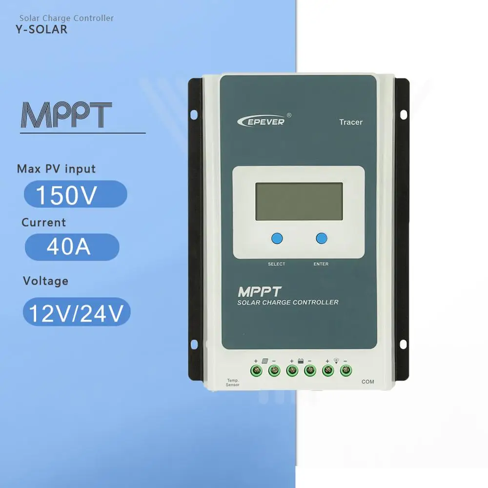 4210AN серия TracerAN MPPT 40A 12V 520W 24V 1040W Авто лучшая солнечная панель зарядка с ЖК-дисплеем
